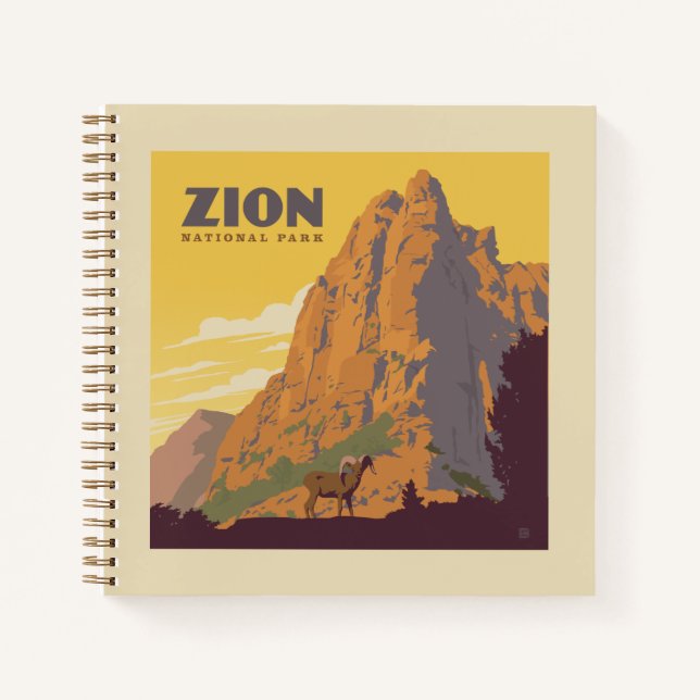 Zion-Nationalpark | Ram Notizbuch (Vorderseite)
