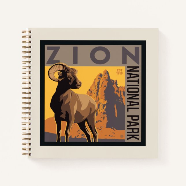 Zion-Nationalpark | Ram Notizbuch (Vorderseite)