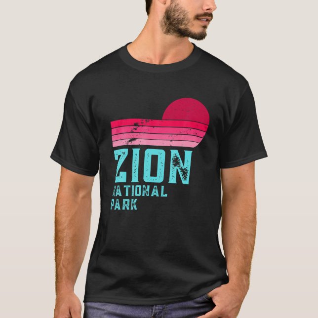 Zion-Nationalpark | Retro 80's Distressed T-Shirt (Vorderseite)