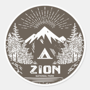 Zion-Nationalpark Runder Aufkleber