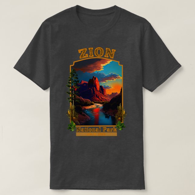 Zion-Nationalpark T-Shirt (Design vorne)