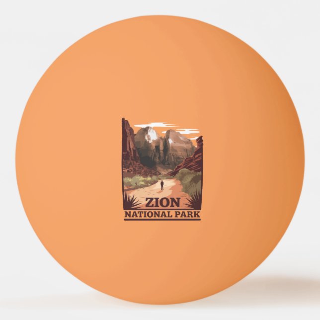 Zion-Nationalpark Tischtennisball (Vorderseite)