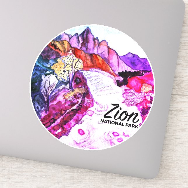 Zion Nationalpark Utah Camping Parco Civico-Ciani Aufkleber (Detail)