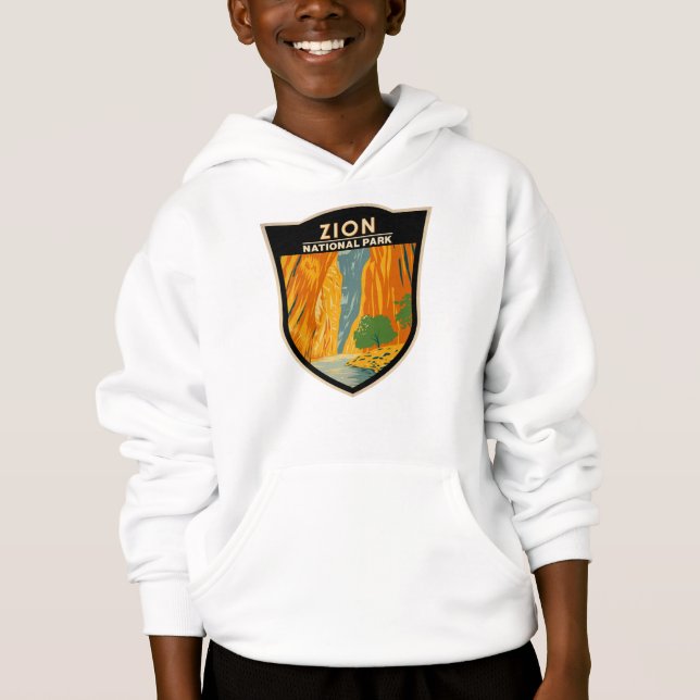 Zion Nationalpark Utah Die Pfeile Vintag Hoodie (Vorderseite)