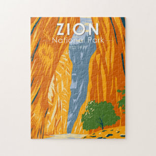 Zion Nationalpark Utah Die Pfeile Vintag Puzzle