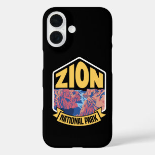 Zion Nationalpark Utah Retro iPhone 16 Hülle