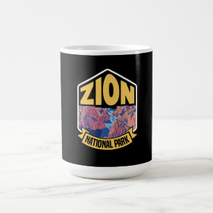 Zion Nationalpark Utah Retro Kaffeetasse