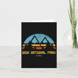 Zion Nationalpark Utah Retro Vintages Wandergesche Karte