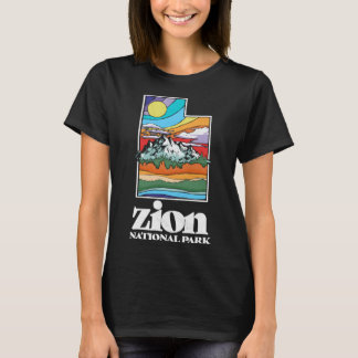 Zion Nationalpark Utah Vintage Natur Outdoor T-Shirt