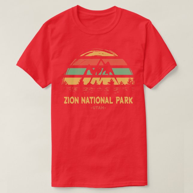 Zion-Nationalpark Vintag 4 T-Shirt (Design vorne)