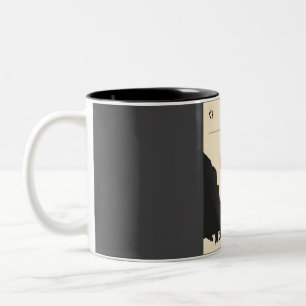 Zion Nationalpark Vintag Minimal Retro Travel Po Zweifarbige Tasse