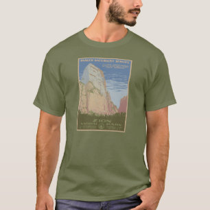 Zion-Nationalpark Vintage Poster-Shirt T-Shirt