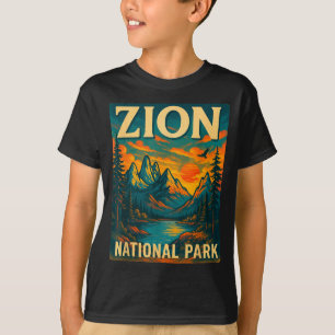 Zion Nationalpark Vintage Reise Outdoor T-Shirt