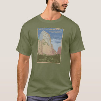 Zion Nationalpark-Vintages Plakat-Shirt T-Shirt