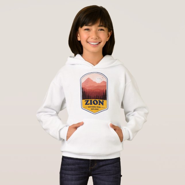 Zion Nationalpark Wyoming Wald Naturgeschenke Hoodie (Vorne ganz)