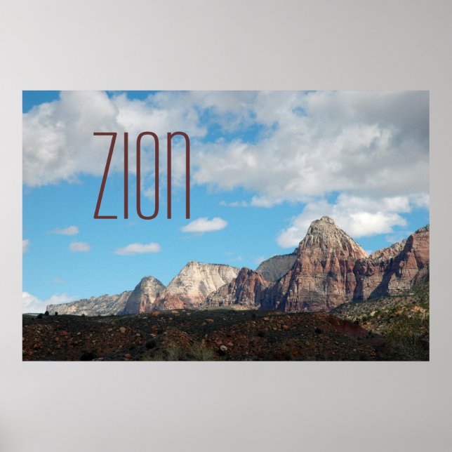 Zion Shadows Travel Poster (Vorne)