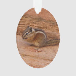 Zion-Streifenhörnchen auf roten Felsen Ornament