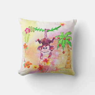 Zion the Monkey Wall Clock Kissen