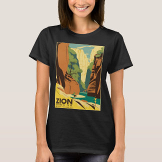 Zion The Narrows Nationalpark Touristen Vintage Po T-Shirt