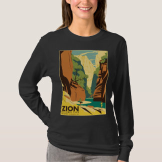 Zion The Narrows Nationalpark Touristen Vintage Po T-Shirt