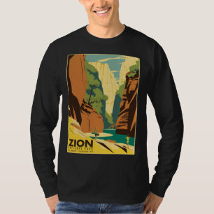 Zion The Narrows Nationalpark Touristen Vintage Po T-Shirt