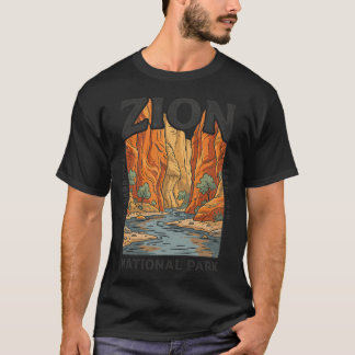 Zion The Narrows Utah Nationalparks im Freien T-Shirt