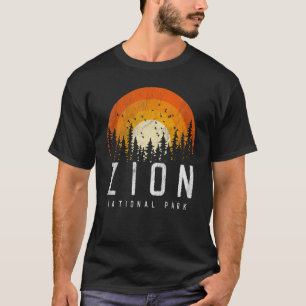 Zion US National Park Retro-Stil Vintage 70er 80er T-Shirt
