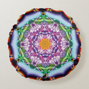 Zionesque Kaleidoscope Rundes Kissen