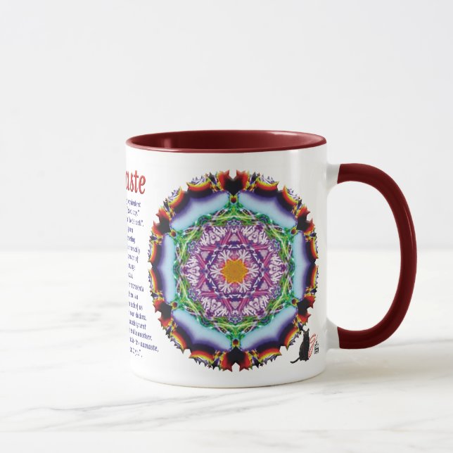 Zionesque Namaste-Tasse Tasse (Rechts)