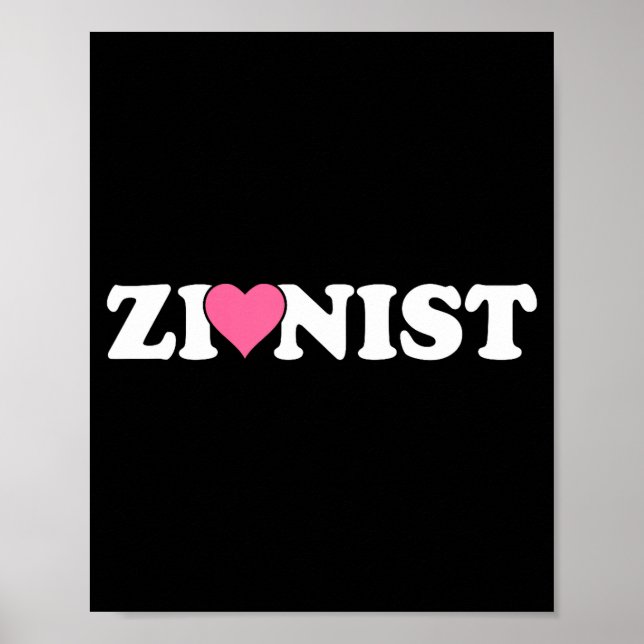 Zionist Funny Valentine Day Retro Love Meme Family Poster (Vorne)