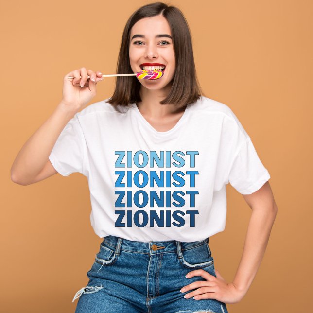 Zionist, Pro Israel, jüdischer Stolz, Israel unter T-Shirt (Von Creator hochgeladen)