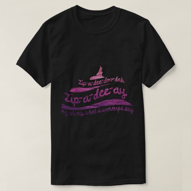 Zip-a-dee-doo-dah Fitted T-Shirt (Design vorne)
