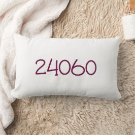 Zip Code Universität Maroon Burnt Orange zwei Seit Lendenkissen