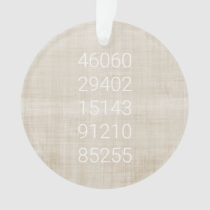 ZIP-CODES Moving History New Zuhause Beige White N Ornament