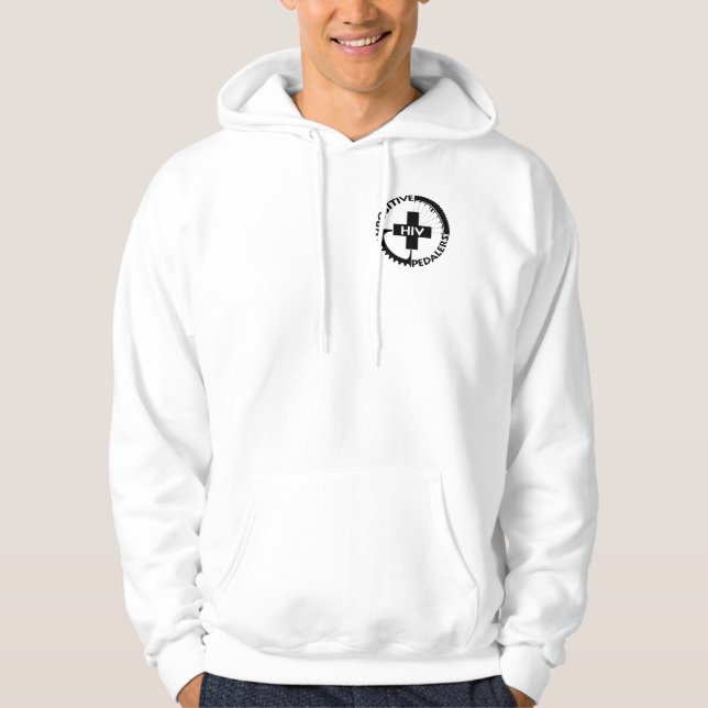 Zip Hoodie - Logo-Front, Positive Einstellung Zurü (Vorderseite)