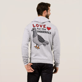 Zip-Hoodie "Love For The Underdogs" mit Taube Hoodie