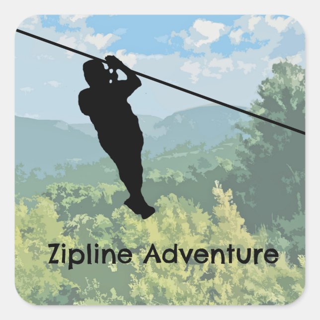 Zipline Adventure Sticker (Vorderseite)