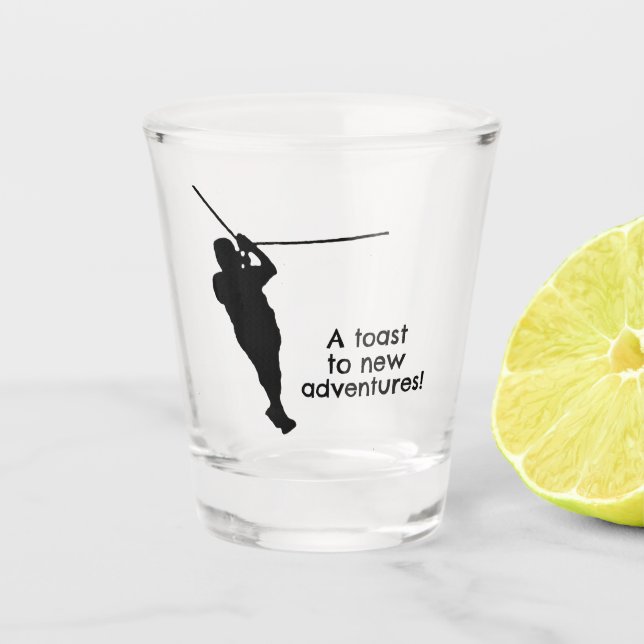Zipline Adventures Design Shot Glass Schnapsglas (Vorderseite)