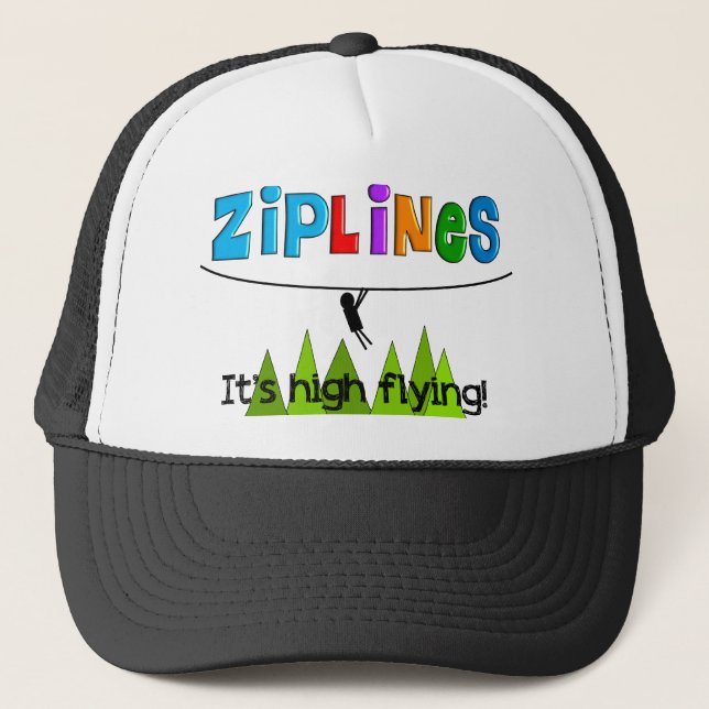 ZipLine Liebhaber-Geschenke Truckerkappe (Vorderseite)