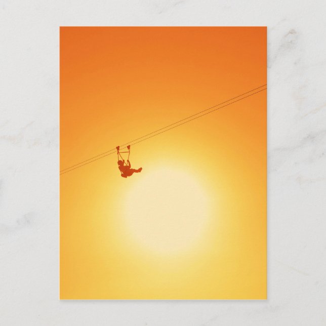Zipline Postkarte (Vorderseite)