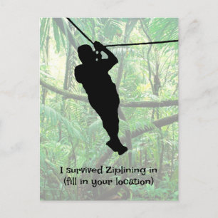 Zipline Postkarte