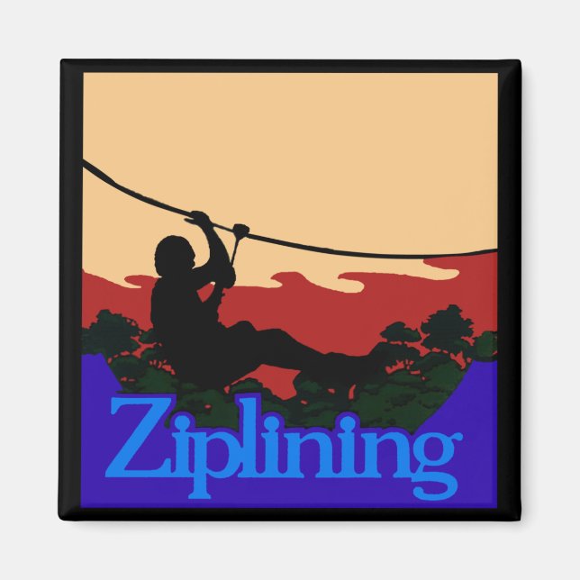 Ziplining Skyrider Magnet (Vorne)