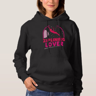 Ziplining Sports Zipline Redewendungen Hobby Hoodie