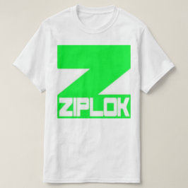 Ziplok - Neongrün - weißer T - Shirt