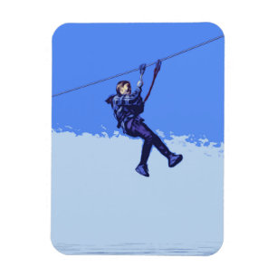 Zippen ist mein Ding - Zipline Rider Magnet