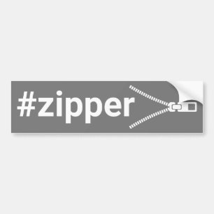 #Zipper Autoaufkleber