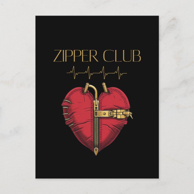 ZIPPER CLUB, Herztransplantation, Operation des of Postkarte (Vorderseite)