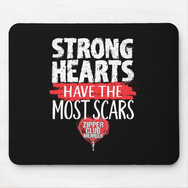 Zipper Club Mitglied Offenes Herz Operation Surviv Mousepad (Vorne)