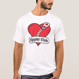 Zipper Club Offenes Herz Operation Survivor Funny T-Shirt