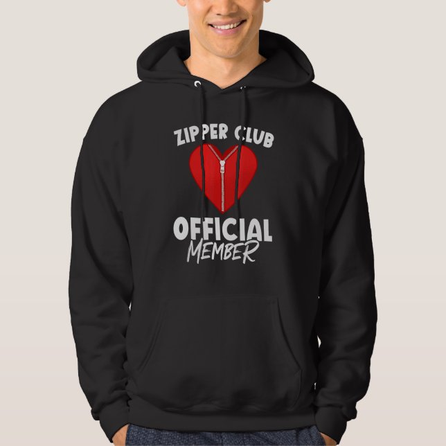 Zipper Club Open Heart Surgery Recovery Hoodie (Vorderseite)